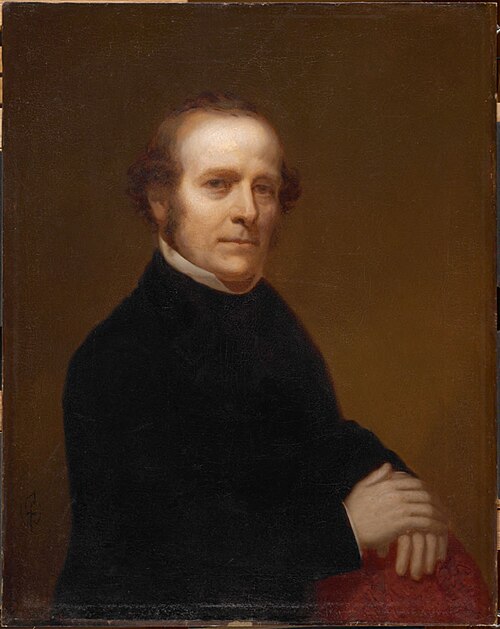 Painted portrait of Horace Wells